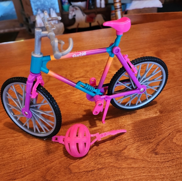 barbie bike helmet and pads